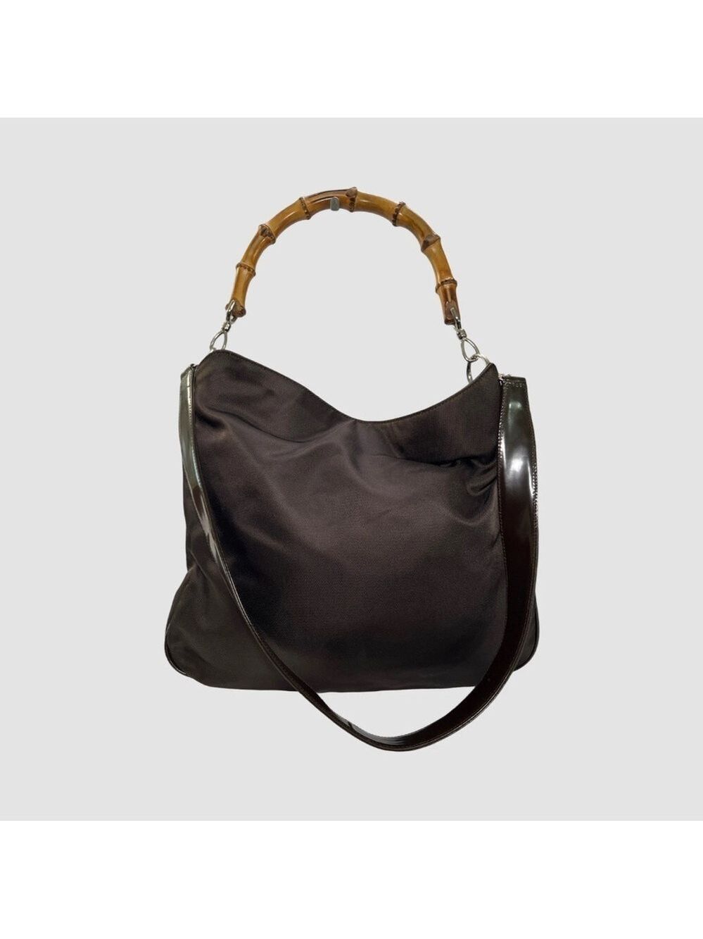 Gucci  Bamboo Hobo Shoulder Bag Medium Casual Handbag 1990’s Vintage